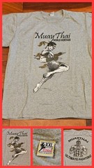 Vintage Muay Thai Heritage Ultimate Fighting MMA Kick Boxing Graphic Tee 2XL