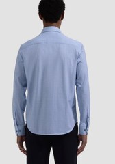 NWT BUGATCHI OoohCotton® L Multi-Circle Print Stretch Knit Sport Shirt Blue A15