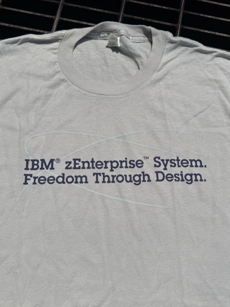 IBM Technology Computer Design VTG Tech Apple Microsoft T Shirt XL