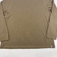 Ocean + Coast Men’s Tan Long Sleeve Waffle Knit T-Shirt Crew Neck Cotton Poly XL