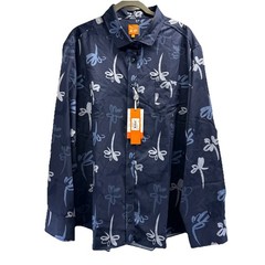 Con.Struct Men’s Button Down Shirt Size XXL Blue Slinky Long Sleeve Stretch NWT