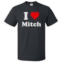 I Love Mitch T shirt I Heart Mitch Tee