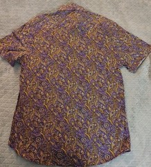 Consequence Mens Button Up Euro Style Shirt Size Medium Slim Fit Cotton Blend
