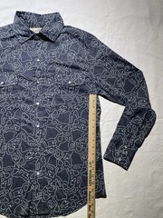 NWT Western Pearl-Snap Button Collared Shirt | Aloha Lava Rock Print | Men’s S