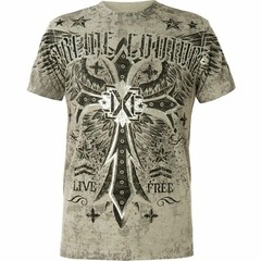 Xtreme Couture by Affliction Delta Force Cross UFC MMA Tattoos T Shirt X1814I