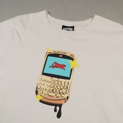 Ice Cream Fox Gold Phone Shirt Men’s Small Pharrell BBC White Graphic Tee