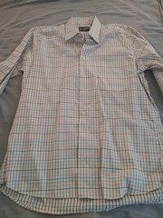 Gitman Bros. Long Sleeve Button Up Multi Color Stripes L Made In USA