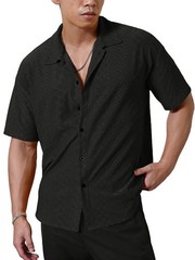 Summer Breathable Solid Button Lapel Shirt