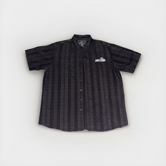 St Clair Apparel Shirt Mens 2X Large Black Plaid Daytona Speedway Button Up