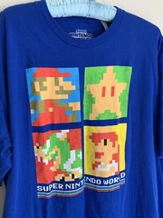 2XL Super Nintendo World Universal Studios T-shirt 8bit Mario Bowser Retro Gamer