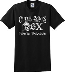 Outer Banks North Carolina OBX Pirate Paradise Unisex T-Shirt (S-5X)