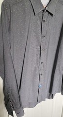 Robert Graham Black & White Check Modern American Button Down Mens Size XL