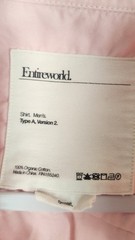 EntireWorld Men’s Small Button Up Pink Organic Cotton Type A Version 2 Business