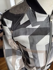 Frere Men’s Geometric Bomber Jacket Custom Size S Chest 38