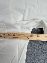 Brooks Brothers 16 2/3 Button-Down Slim Non-Iron Cotton Ivory Solid Pocket Men