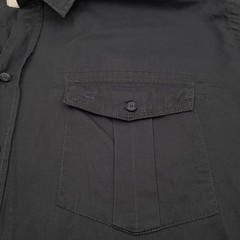 Camel Active Vintage Casual Button-Down Shirt Gray Cotton Long Sleeve 3XL