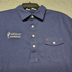 Criquet Performance Polo Men’s Large Blue short Sleeve Golf Valspar Championship