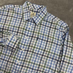 Johnnie-O Hanging Out Shirt Mens XL Green Blue Athleisure Pocket