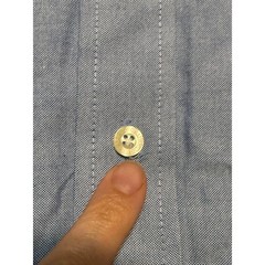 Cambridge Classics Button Down Shirt Mens 17 Blue Easy Care Oxford Excellent