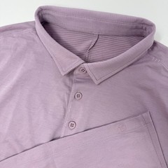 Lululemon Evolution Mens Short Sleeve Polo Shirt Lavender Performance Medium