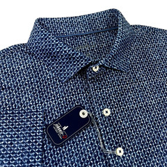 Johnnie-O Performance Diamond Print UPF 50 Short Sleeve Polo Shirt Medium