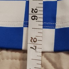 Redvanly Men’s Small Cedres Performance Golf Polo Blue/White Checkerboard NWT