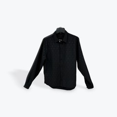 Mostly Heard Rarely Seen Mens Button Down Shirt CasualLong Sleeve Cotton Black
