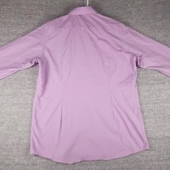 Eton Dress Shirt Mens 16.5 42 Purple Check Long Sleeve Cotton Romania Formal