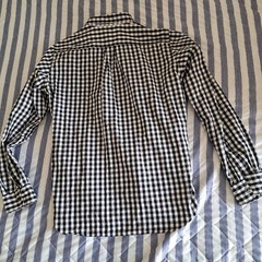 BLACK COMME des GARCONS Patchwork Dot Check Shirt L Width 57cm Long Sleeve