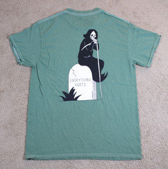 Threadless Everything Hurts Grim Reaper Graphic Tee T-Shirt Men’s (S) Green NWOT