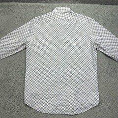 Express Design Studio Mens Medium Modern Fit Italian Plaid L/S Button-Up Shirt