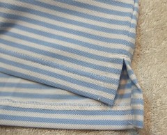 G/FORE Performance Fabric Feeder Stripe Pique Slim Fit Golf Shirt NWT M $120