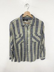 Vintage Citron of Santa Monica Men’s Plaid Patterned Cotton Button Up Shirt S