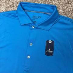 NEW Johnnie-O Men’s Medium Birdie Solid Jersey PREP-FORMANCE Polo Shirt Blue
