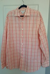 Express Design Studio Premium Italian Fabrics Men’s Button Up Shirt Collar Size