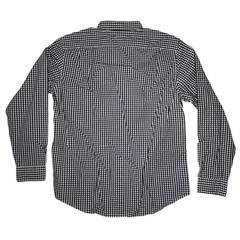 Goodthreads Men’s Standard Long Sleeve Plaid Poplin Blue Check Shirt Size Large