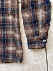 Pendleton Woolen Mills Long Sleeve Flannel Mens Medium Plaid Button Pocket Shirt