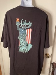 NWOT Men’s LGND Supply Co. Black Liberty Or Death T-Shirt Size 3XL