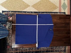solid Blue Tshirt New Not true to size equivalent med-large 100% Cotton