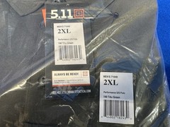5.11 TACTICAL 71049 Performance S/S Polo 190 Tdu Green,2XL 6UJY2