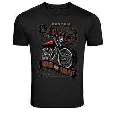 Custom Motorcycles Road King Build Not Bought Biker Tee