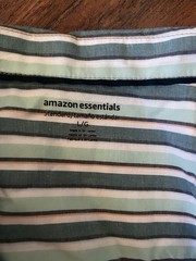 NWT Amazon Essentials Men’s Size Large Cotton Button Down Short Sleeve Shirt