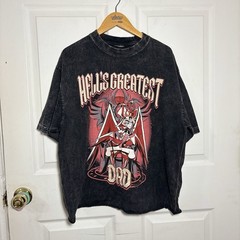 Hazbin Hotel Lucifer Hell’s Greatest Dad Shirt XL Mineral Wash Hot Topic A24