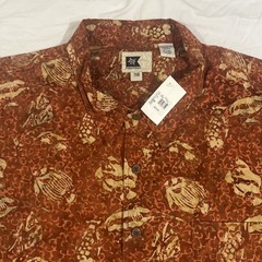 Fish Tank Men’s 7X Big Big And Tall Button-Down Short Sleeve Shirt