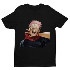 Anime Sukuna Shirt, Jujutsu Kaisen Shirt Black T Shirt Size S – 5XL