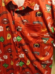 Birmingham Barons Mens Button Up Hawaiian Shirt With Pocket – XL