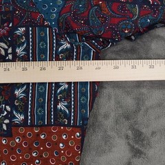 Vatpave Allover Patchwork Multi Print Batik Floral Button Down Camp Shirt 3XL