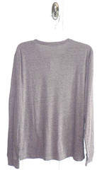 Threads 4 Thought Men’s Long Sleeve Tri blend Henley in Purple Heather Medium