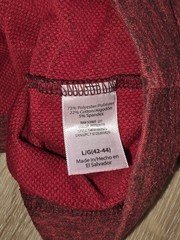 Swiss Tech Pullover Men’s Large Red Long Sleeve 1/4 Zip Knit Shirt Sweater