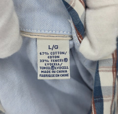 Tommy Bahama Jeans Island Crafted Button Shirt Mens Large Modern Fit Plaid